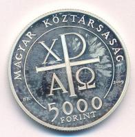 2009. 5000Ft Ag "Kálvin János születésének 500. évfordulója" T:AU (eredetileg PP) folt Ada...