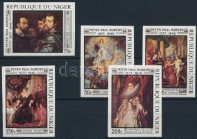 400th birthday of Rubens imperforated set, 400 éve született Rubens vágott sor