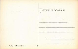 Brassó, Kronstadt, Brasov; Gruss aus dem Burzenländer Hof, Rükansicht, Speisezimmer / Barcasági Vend...