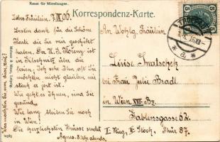 1906 Opava, Troppau; Oberring u. Theater / street view, theater, tram, horse-drawn carriages. Mehner...