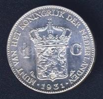 Hollandia 1931. 1G Ag "Wilhelmina" T:2