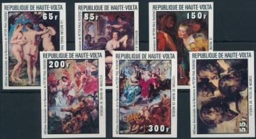 Rubens painting imperforated set, Rubens festmény vágott sor