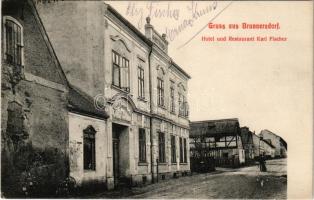 1916 Prunérov, Brunnersdorf; Hotel und Restaurant Karl Fischer