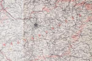 1920 Térképmelléklet az 1920. január 15-én Neuillyben a magyar kormány megbízottainak átnyújtott bék...