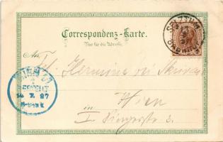 1897 (Vorläufer!) Selzthal (Steiermark), Kirche, Hotel Huber, Liezen / church, hotel, general view. ...