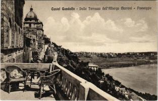 Castel Gandolfo, Dalla Terrazza dell'Albergo Marroni, Paesaggio / hotel terrace (fl)