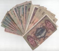 19db-os vegyes pengő, Vörös Hadsereg pengő bankjegy tétel T:F-VG közte szakadt is