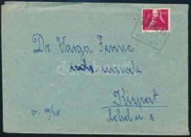 1948 Levél "BOTPALÁD" postaügynökségi bélyegzéssel / Cover with postal agency postmark