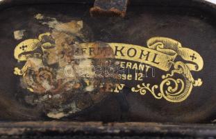 Katonai tiszti látcső az I. világháború időszakából, beépített iránytűvel. Herman Kohl, Wien. Prater...