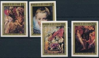 Rubens paintings imperforated set, Rubens festmények vágott sor