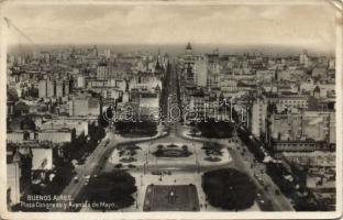 Buenos Aires Congress square and May avenue (EK)