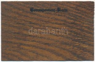 Rabbi, héber újévi üdvözlet. Kézzel rajzolt és festett egyedi lap fakéregből / Rabbi, Hebrew New Yea...