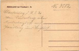 Visnová, Weigsdorf; Priedlanz (Predlánce) bei Friedland (Frydlant), Gasthaus zum Bahnhof, Haidenstei...