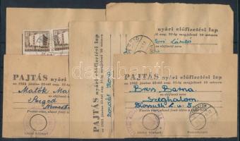 1955 5 db Pajtás nyári előfizetési lap