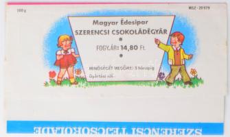 1979 Szerencsi Tejcsokoládé díszcsomagolás
