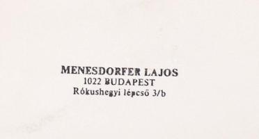 1980 Menesdorfer Lajos (1941-2005) budapesti fotóművész hagyatékából, pecséttel jelzett, vintage fot...