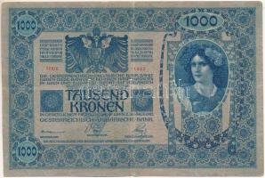 1902. 1000K piros "MAGYARORSZÁG" felülbélyegzéssel T:F kis beszakadás Adamo SK35B