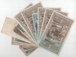 Német Birodalom / Németország / Weimari Köztársaság 1910-1923. 14db-os vegyes bankjegy tétel T:XF-F
...