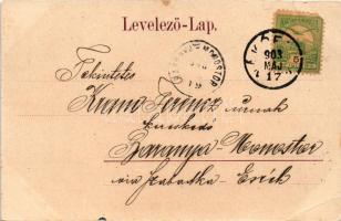 1903 Nákófalva, Nakodorf, Nakovo; Karl Kuhn üzletei, Kemper J. üzlete, Községháza és Állami iskola, ...