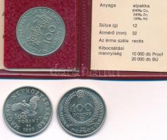 1983. 100Ft Cu-Ni-Zn "Czóbel Béla" + 100Ft Cu-Ni-Zn "Simon Bolivar" + 1984. 100F...
