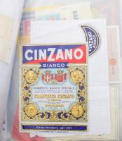 Vegyes címke tétel, 2 mappa egyben