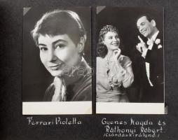 Vegyes színész kép, képeslap gyűjtemény, mappában