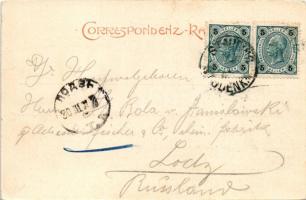 1903 Studénka, Stauding; Bahnhof, Zuckerfabrik / railway station, wagons, sugar factory. Verlag A. P...