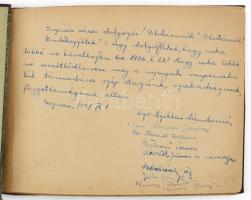 1957 Sopron, "Magyarországi ellenforradalom 1956. okt. 23.-nov. 4-ig kiállítás" látogatói ...