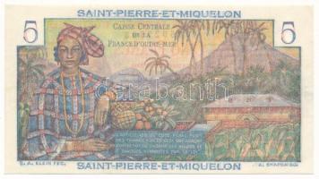 Saint Pierre és Miquelon DN (1950-1960) 5Fr T:AU
Saint Pierre and Miquelon ND (1950-1960) 5 Francs ...