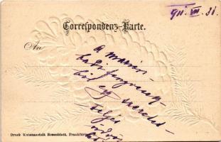 1911 Mariánské Lázne, Marienbad; Villa Waldidylle. Verlag Franzis Walter. Art Nouveau embossed pine ...