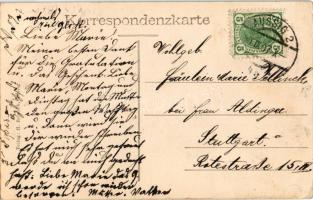 1907 Kojetice, Kojeditz (Ústí nad Labem); F. Schneider's Gasthaus zum grünen Baum. Verlag H. Re...