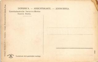 Rama, Eisenbahnstrecke Sarajevo-Mostar, Narentabahn Bahnhof / railway station (fl)