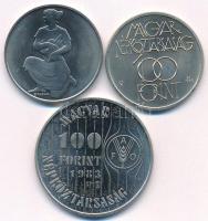1981. 100Ft Ni "FAO I. - Világélelmezési nap" + 1983. 100Ft Cu-Ni "FAO - Több gabonát...