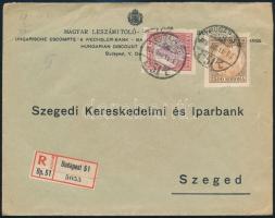 1926 Ajánlott levél Budapestről Szegedre 5.500K bérmentesítéssel / Registered cover with 5.500K franking