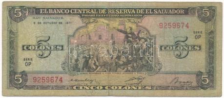 El Salvador 1977. 5C T:VG tűlyuk
El Salvador 1977. 5 Colones C:VG pinholes
Krause P#126
