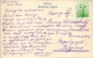 1913 Sokobanja, Prince MIlos fountain, mineral water spring, horse carts (EK)