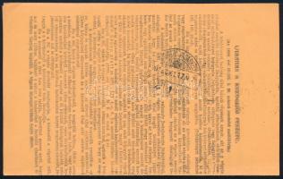 1915 Ajánlott kézbesítési vevény / Registered printed matter