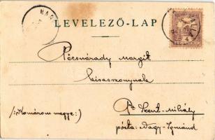 1900 Szerelmes kerékpárosok / Bicycle love. Künstlerkarte No. 213. Graph. Kunstanstalt Aug. Strasill...