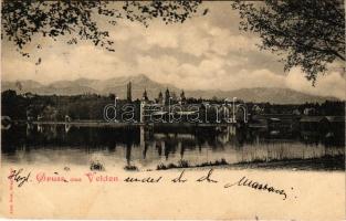 1899 (Vorläufer) Velden am Wörther See (Kärnten), general view. Alois Beer (fl)