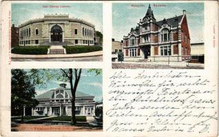 1903 East Orange (New Jersey), Library, Municipal Building, Riding and Driving Club (worn corners)