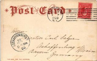 1903 East Orange (New Jersey), Library, Municipal Building, Riding and Driving Club (worn corners)