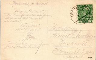 1916 Chrochvice, Krochwitz; Gruss aus Krochwitz a. Elbe, Krochwitz mit Hopfenberg, Immenheim, Schule...