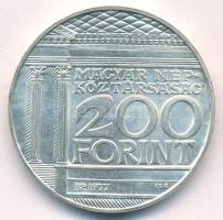 1977. 200Ft Ag "Nemzeti Múzeum" T:BU patina Adamo EM55