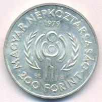1979. 200Ft Ag "Nemzetközi gyermekév" T:BU patina Adamo EM57