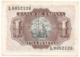 Spanyolország 1953. 1P T:XF,VF
Spain 1953. 1 Peseta C:XF,VF
Krause P#144a.2
