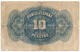 Spanyolország 1935. 10P T:VG szakadás, folt
Spain 1935. 10 Pesetas C:VG tear, spot
Krause P#86