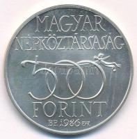 1986. 500Ft Ag "Budavár visszavétele 1686" T:BU Adamo EM97