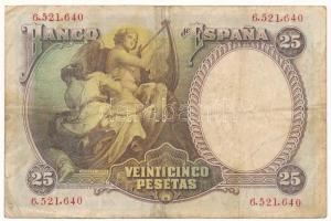 Spanyolország 1931. 25P T:F folt
Spain 1931. 25 Pesetas C:F spot
Krause P#81