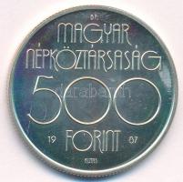 1987. 500Ft Ag "Nyári Olimpia - Szöul 1988" T:BU folt Adamo EM99
