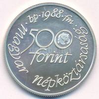 1988. 500Ft Ag "Világ vadvédelmi alap" T:BU folt Adamo EM100
